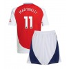 Arsenal Gabriel Martinelli #11 Hemmaställ Barn 2024-25 Korta ärmar (+ Korta byxor)